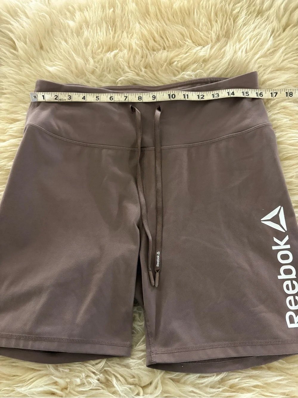 Reebok Light Mauve High Rise Bike Jogging Shorts